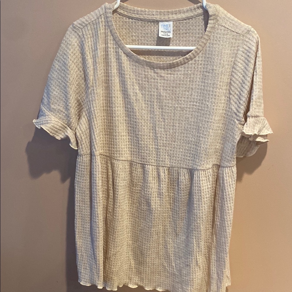 Time and Tru maternity Cream Top